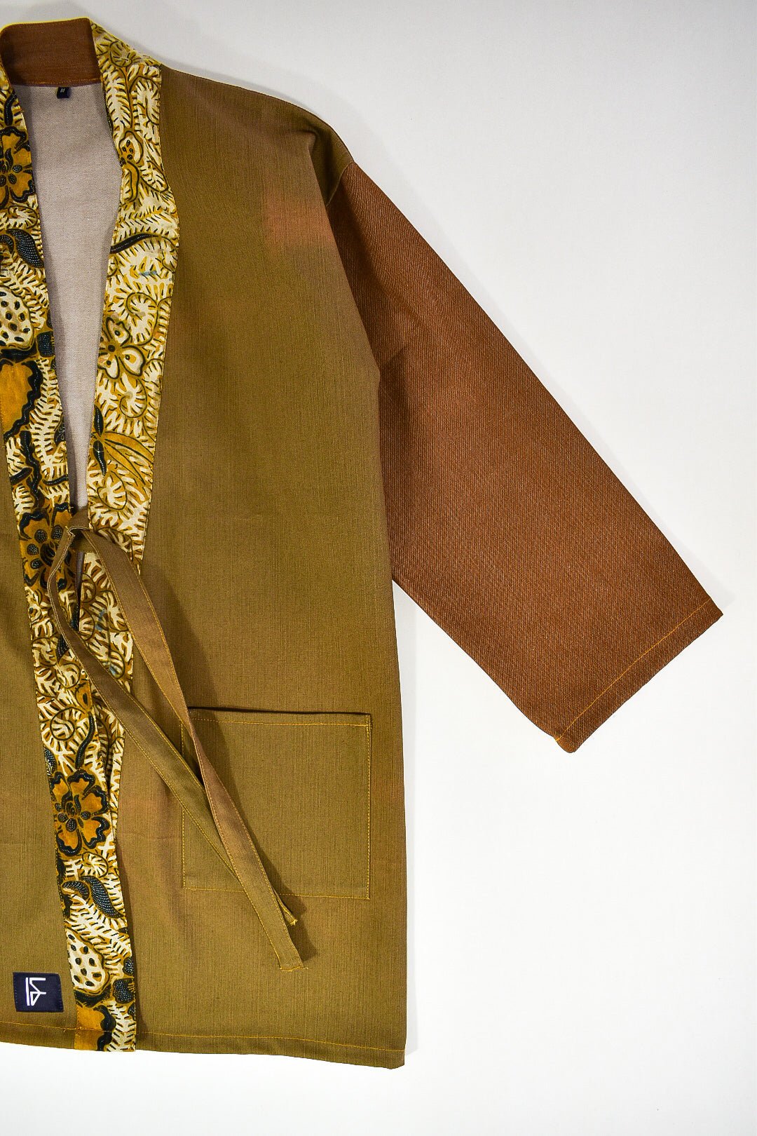 IF DENIM |  Sustainable Batik Kimono Cognac M - IF DENIM