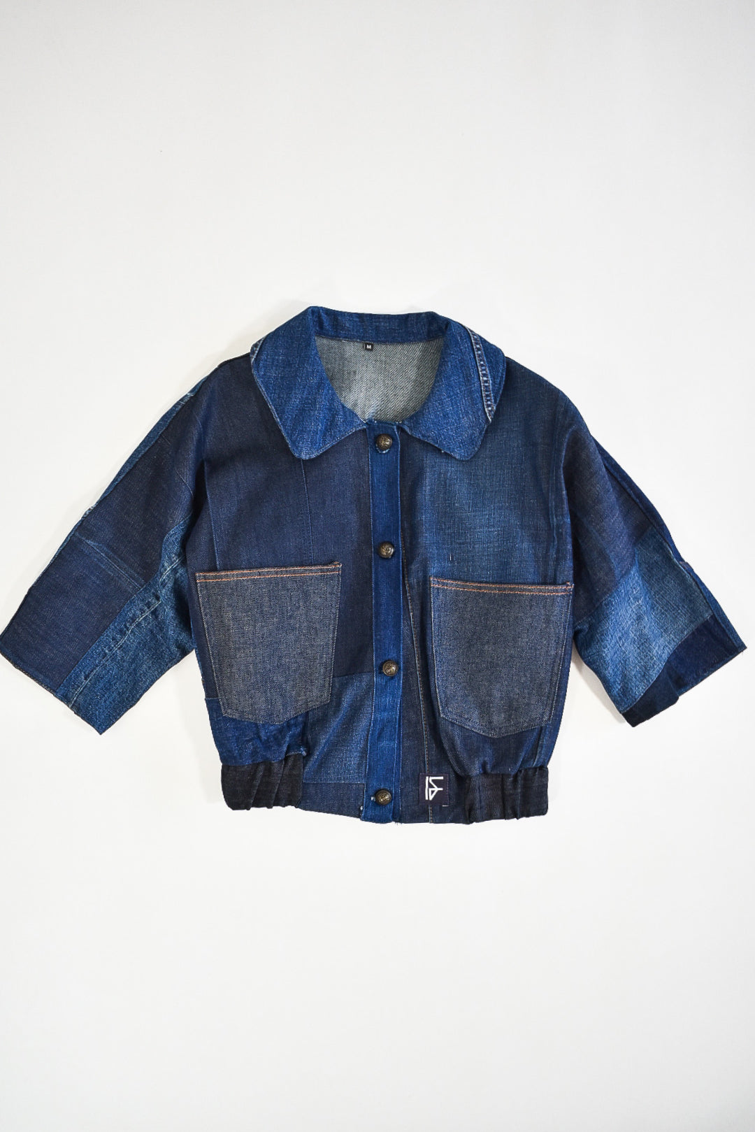 IF DENIM | Sustainable Handcrafted Cropped Vintage Jacket M - IF DENIM