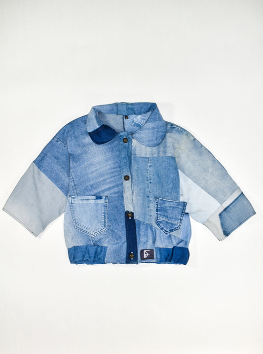 IF DENIM | Handcrafted Cropped Vintage Jacket S