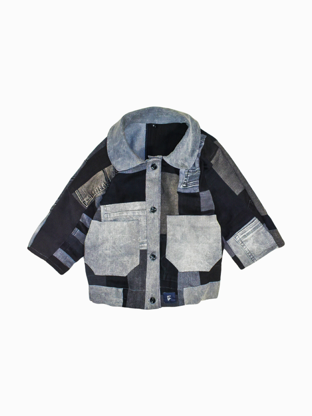 IF DENIM | Handcrafted Cropped Vintage Jacket S - IF DENIM