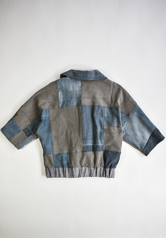 IF DENIM | Sustainable Handcrafted Cropped Vintage Jacket XS