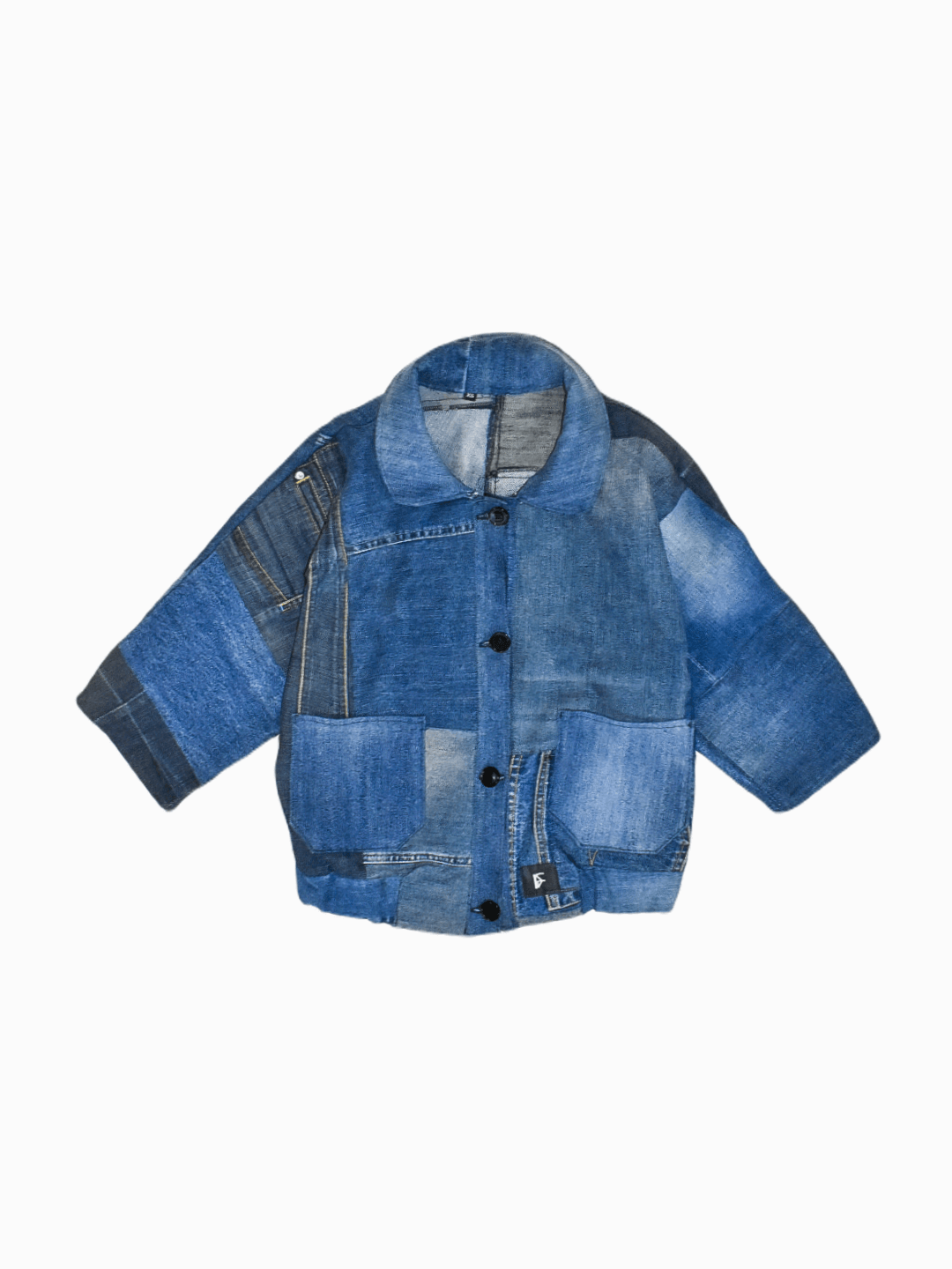 ジャケット・アウター Oversize Switching Pattern Denim Jackets Oversize Switching Pattern Denim Jackets