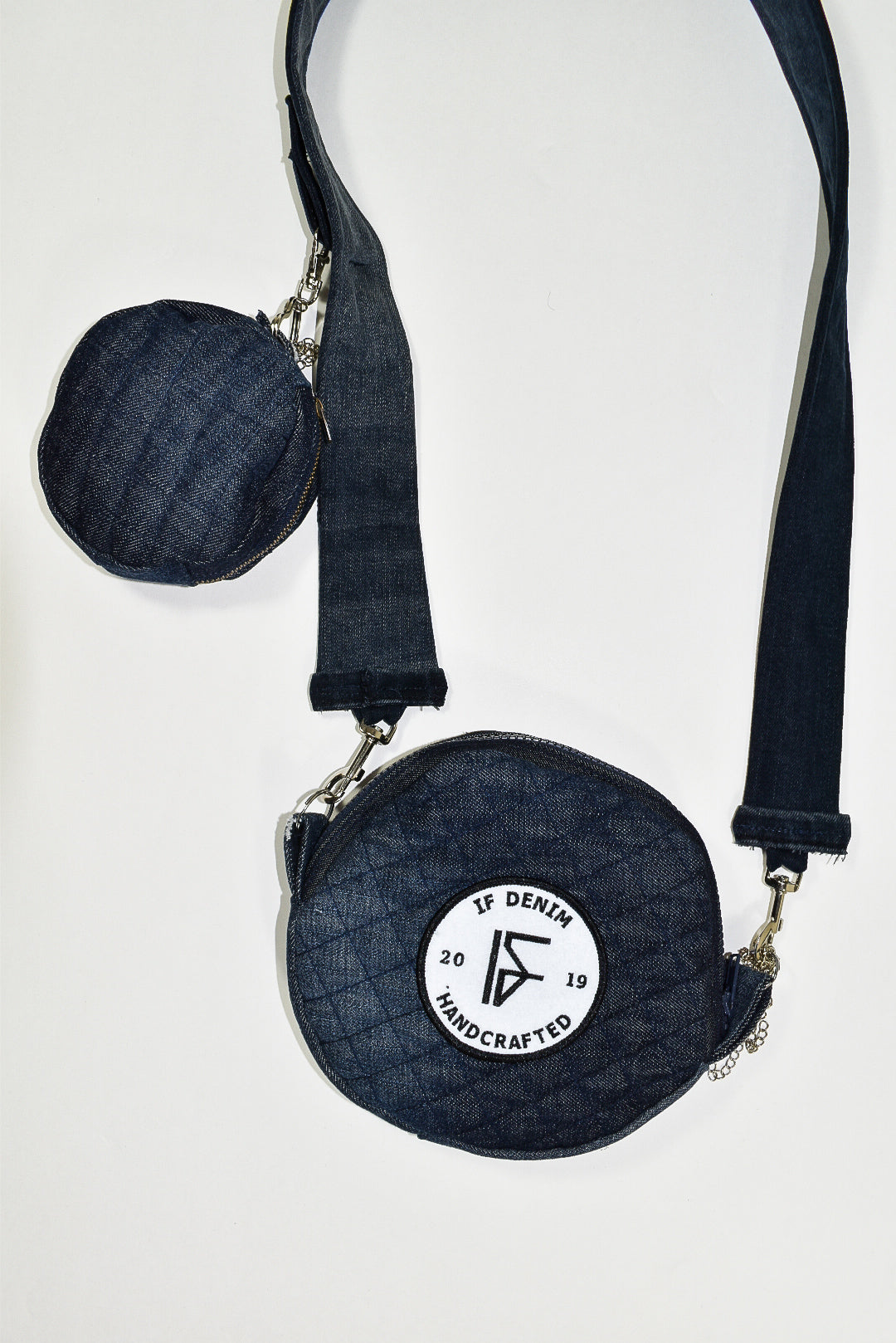 IF DENIM | CROSSBODY CIRCLE BAG x SMALL BAG - IF DENIM