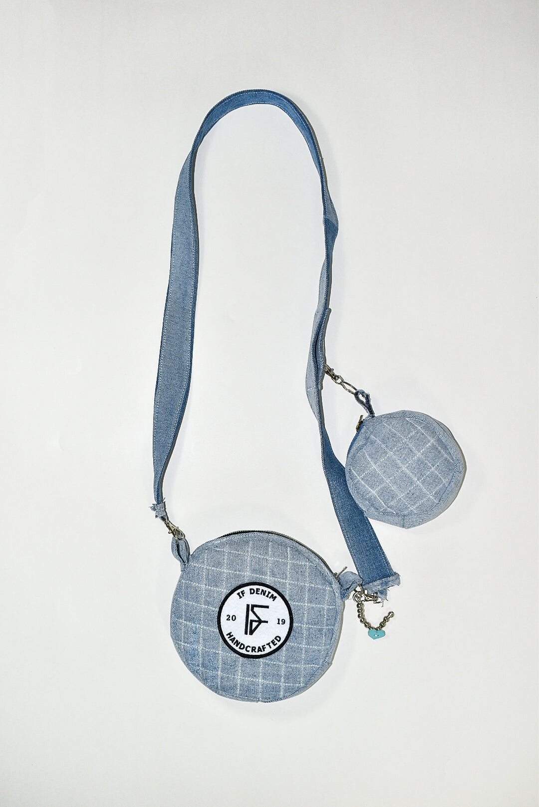 IF DENIM | CROSSBODY CIRCLE BAG x SMALL BAG - IF DENIM