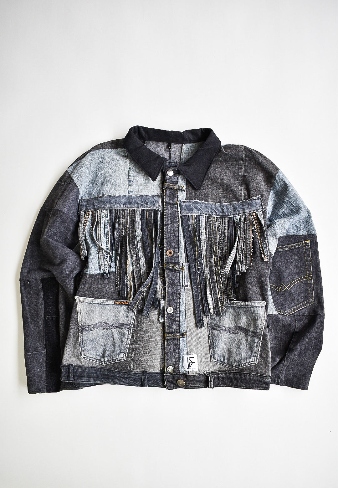 IF DENIM | Sustainable Handcrafted Western Patchwork Jacket XL - IF DENIM