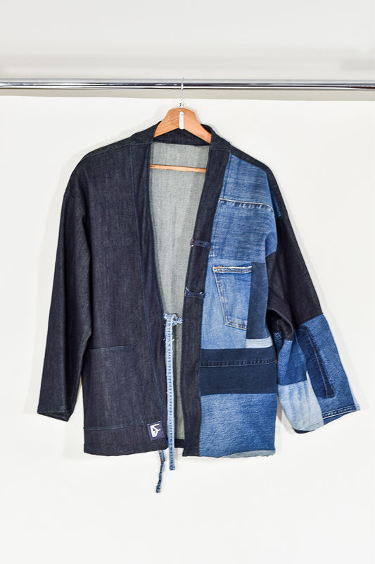 IF DENIM | Sustainable Patchwork Kimono M - IF DENIM