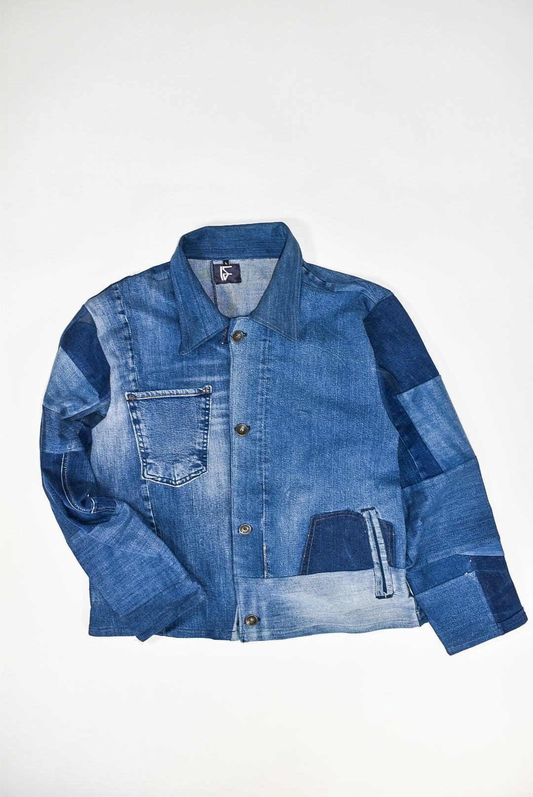 IF DENIM | Sustainable Patchwork Jacket L - IF DENIM