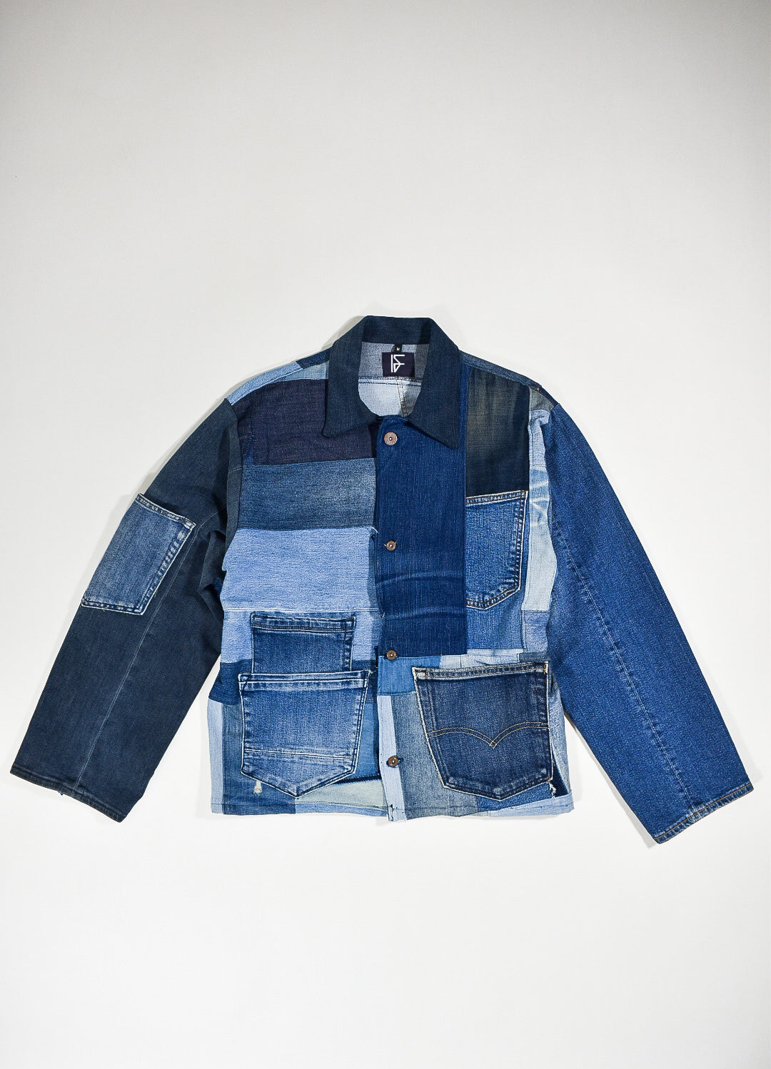 IF DENIM | Sustainable Patchwork Jacket M - IF DENIM