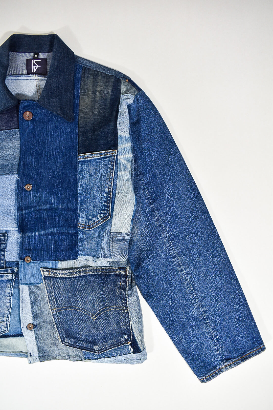 IF DENIM | Sustainable Patchwork Jacket M - IF DENIM
