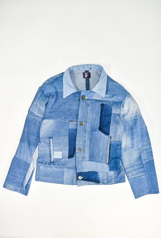 IF DENIM | Sustainable Patchwork Jacket XL