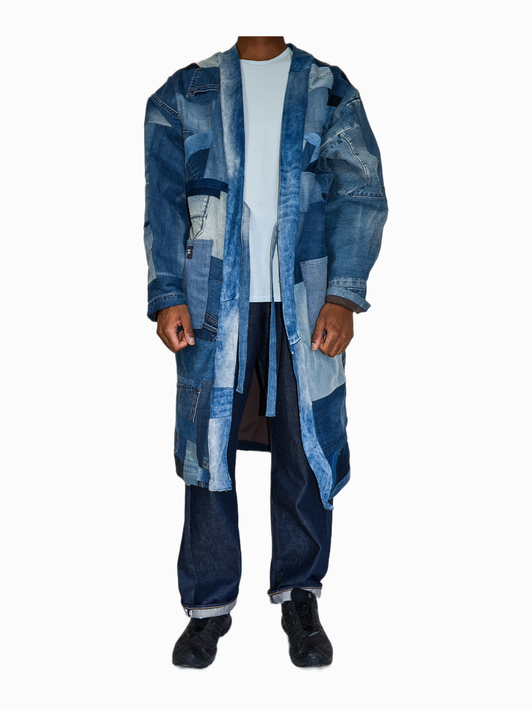 IF DENIM | Patchwork Kimono Long-Length L