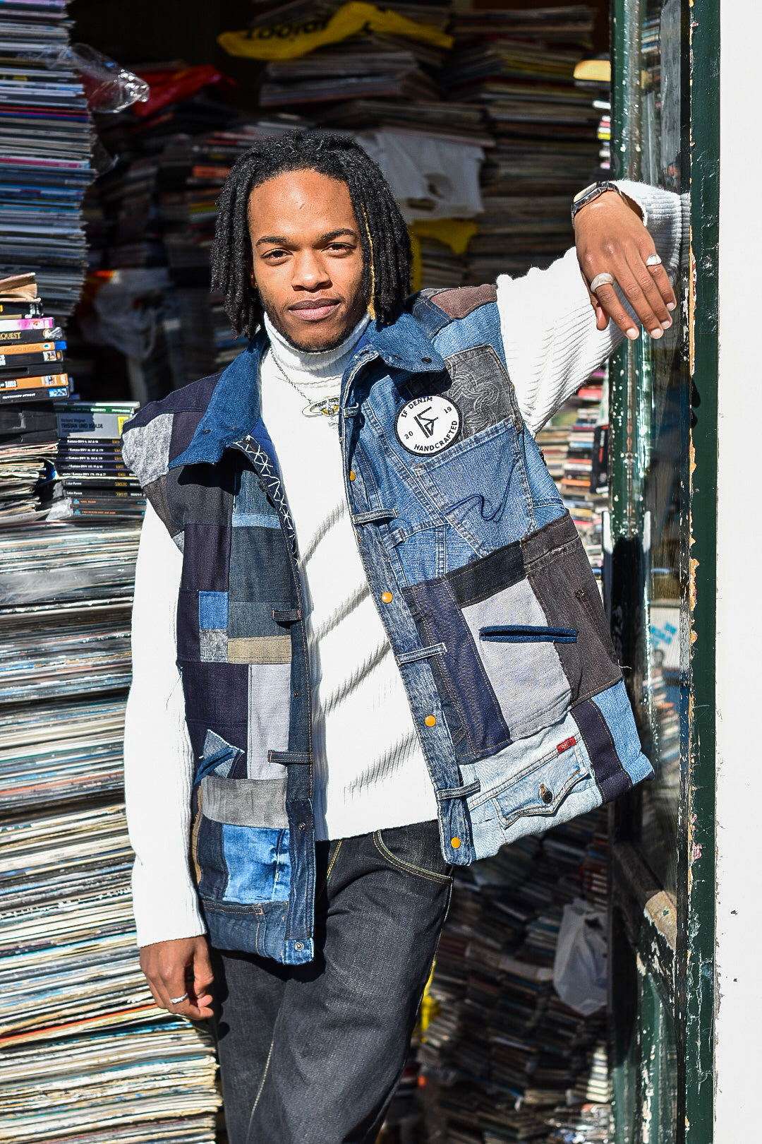IF DENIM | Sustainable Handcrafted Patchwork Bodyvest L - IF DENIM
