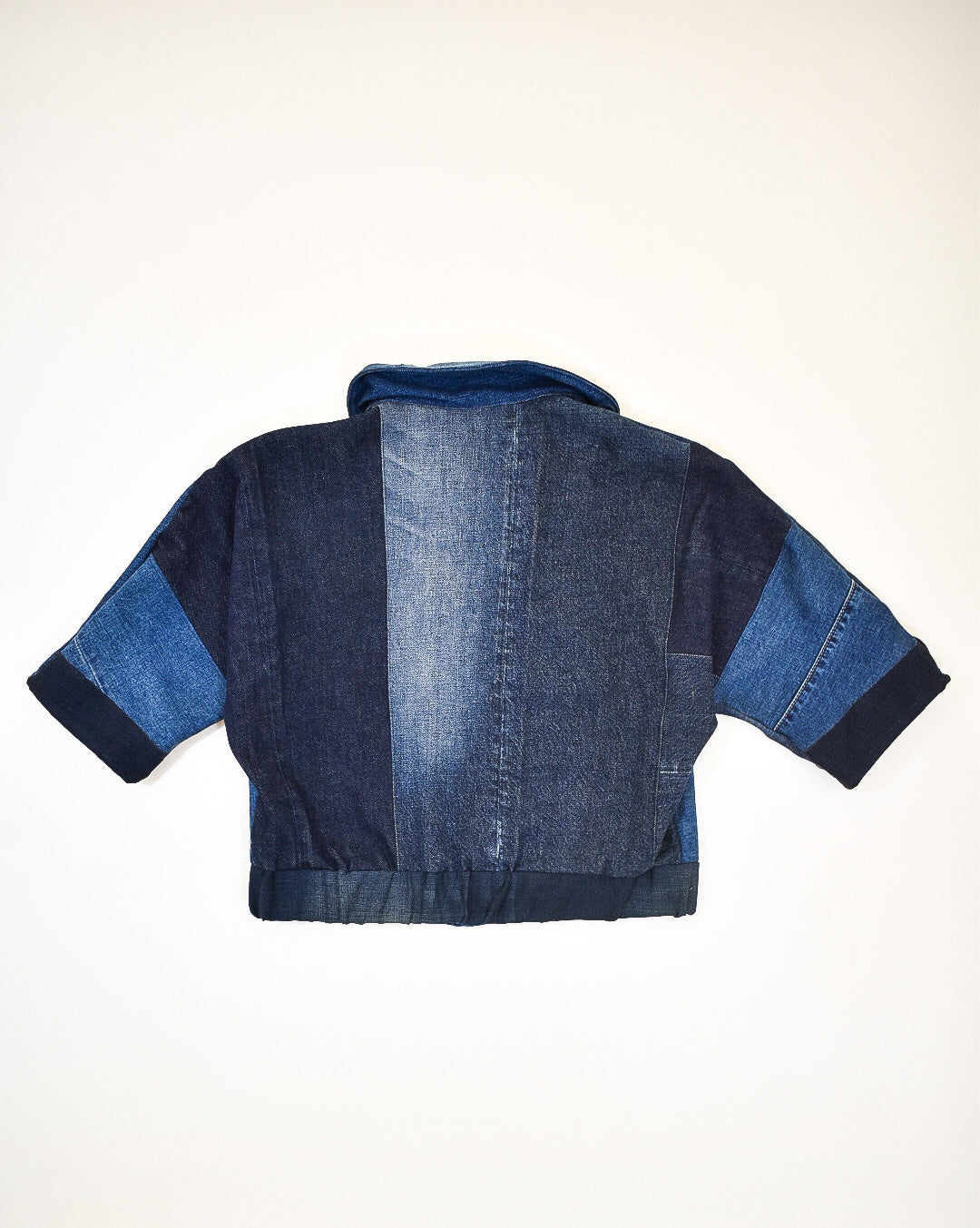 IF DENIM | Sustainable Handcrafted Cropped Vintage Jacket DB L - IF DENIM