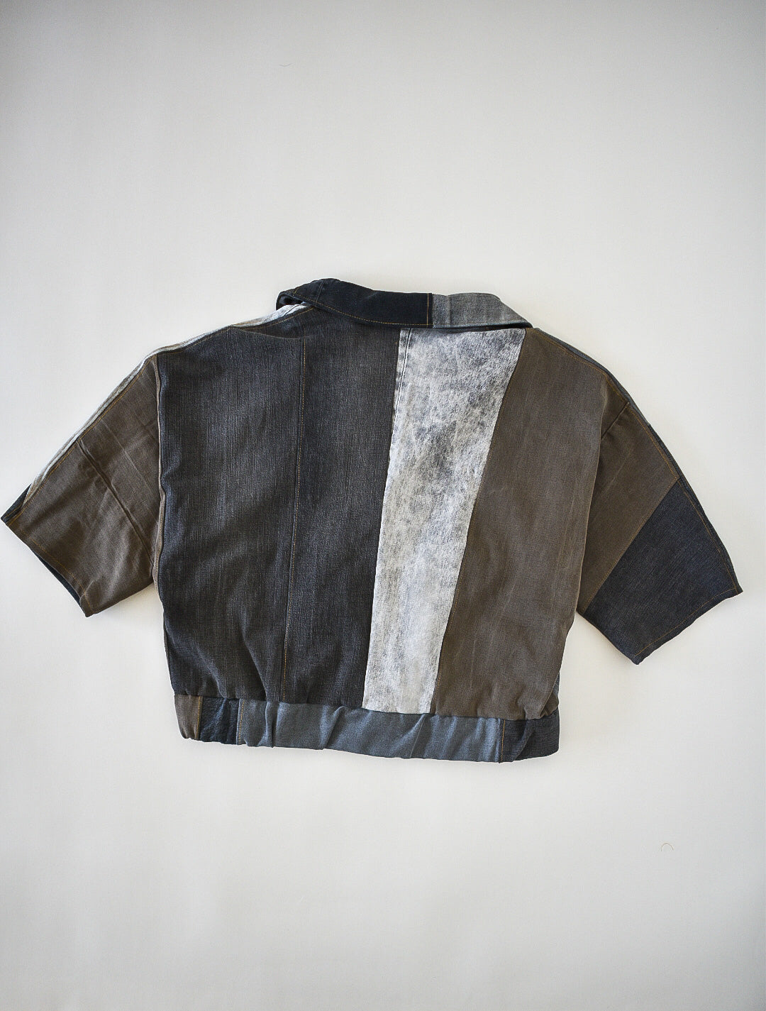 IF DENIM | Sustainable Handcrafted Cropped Vintage Jacket XXL - IF DENIM