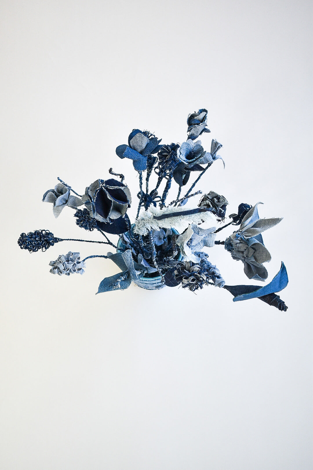 IF DENIM | Upcycled Denim Bouquet In A Vase - IF DENIM