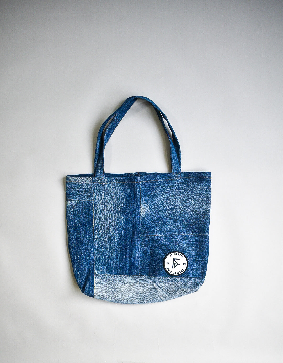 IF DENIM | Sustainable Handcrafted Totebag Worn-out LB - IF DENIM
