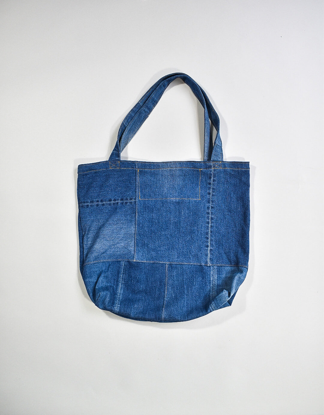IF DENIM | Sustainable Handcrafted Totebag Worn-out Stone Washed - IF DENIM
