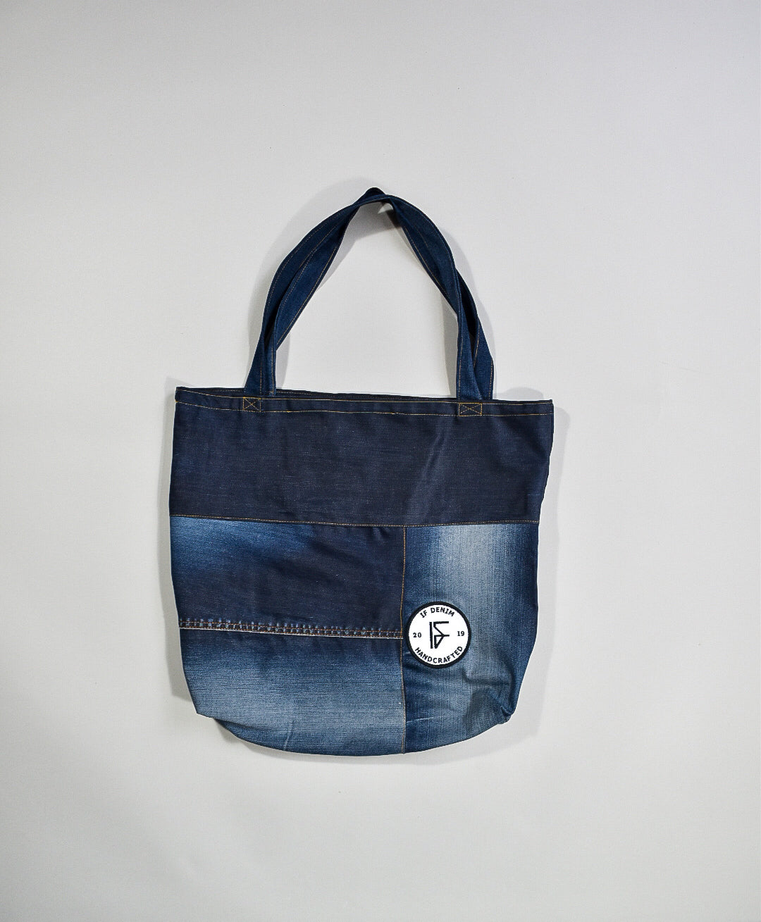 IF DENIM | Sustainable Handcrafted Totebag Worn-out Vintage DB02 - IF DENIM