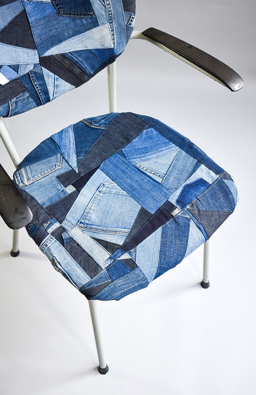 IF DENIM | Sustainable Handcrafted Vintage 60s School Chair - IF DENIM