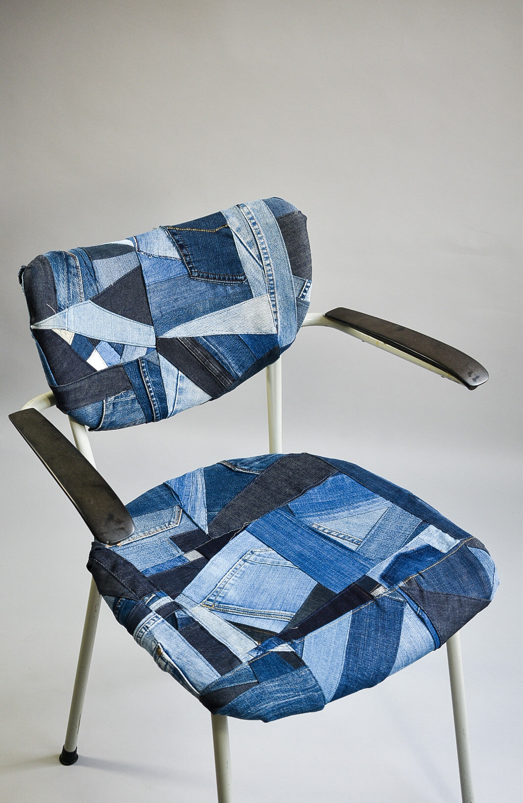 IF DENIM | Sustainable Handcrafted Vintage 60s School Chair - IF DENIM