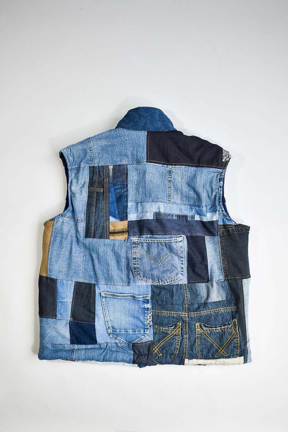IF DENIM | Sustainable Handcrafted Patchwork Bodyvest L - IF DENIM
