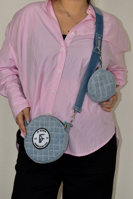 IF DENIM | CROSSBODY CIRCLE BAG x SMALL BAG - IF DENIM