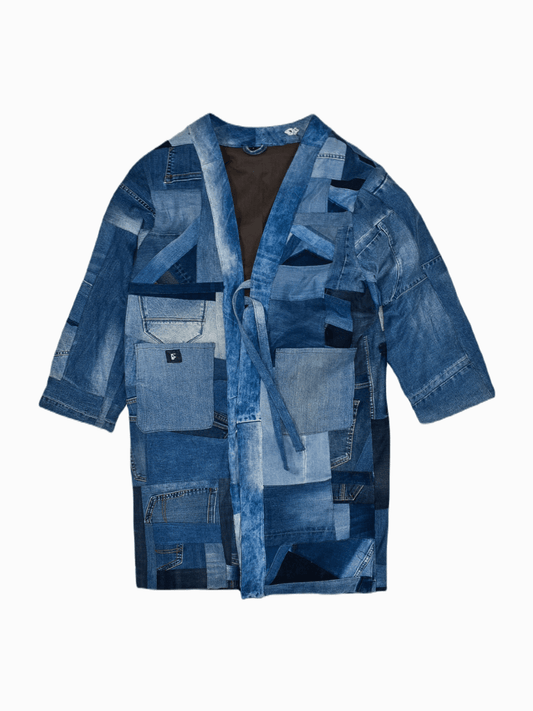 IF DENIM | Patchwork Kimono Long-Length - IF DENIM