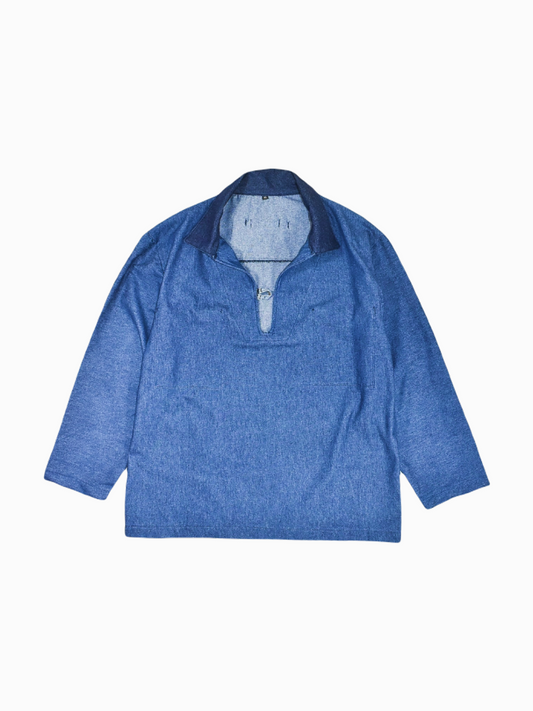 IF DENIM | Workwear Shirt Dark Stonewashed - IF DENIM
