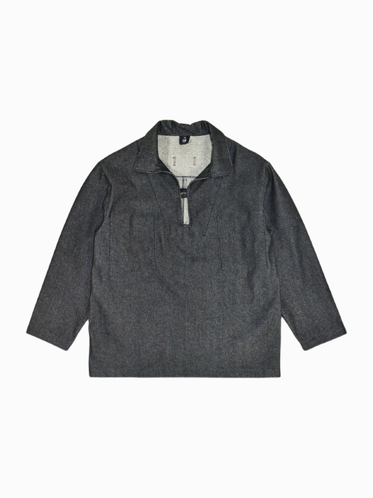 IF DENIM | Workwear Shirt Heavyweight Black Denim - IF DENIM