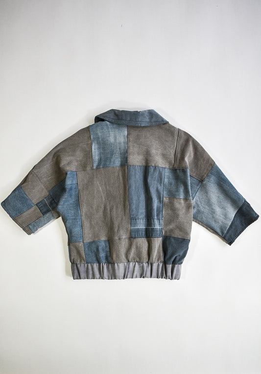 IF DENIM | Sustainable Handcrafted Cropped Vintage Jacket XS - IF DENIM