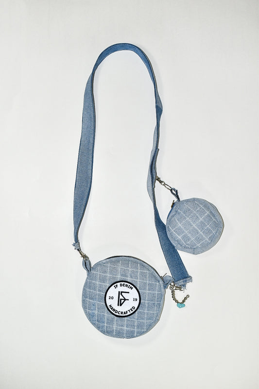 IF DENIM | CROSSBODY CIRCLE BAG x SMALL BAG - IF DENIM