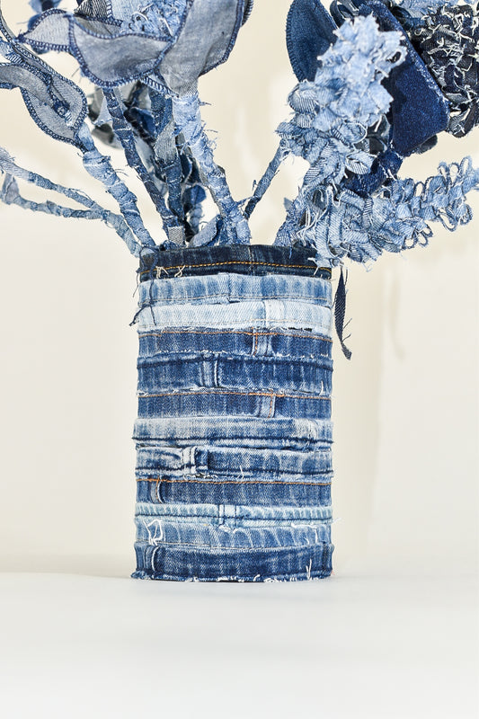IF DENIM | Upcycled Denim Bouquet In A Vase - IF DENIM