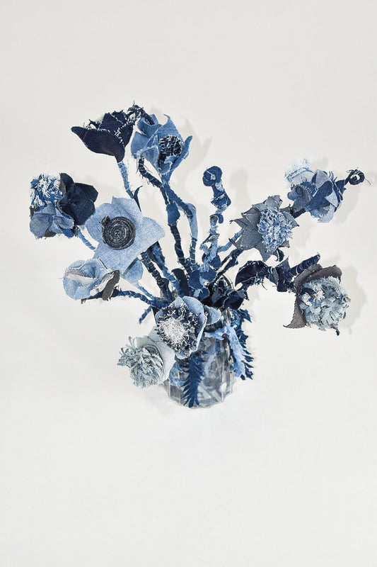 IF DENIM | Upcycled Denim Bouquet In A Vase - IF DENIM