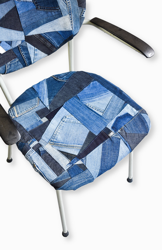 IF DENIM | Sustainable Handcrafted Vintage 60s School Chair