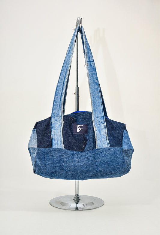 IF DENIM | Sustainable Patchwork Duffle Bag - IF DENIM