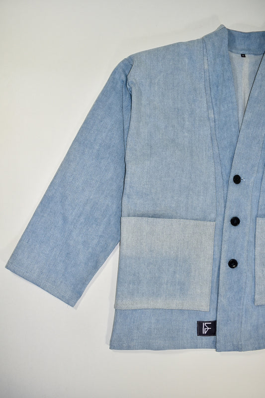 IF DENIM | Kimono Jacket Stonewashed Light Blue - IF DENIM