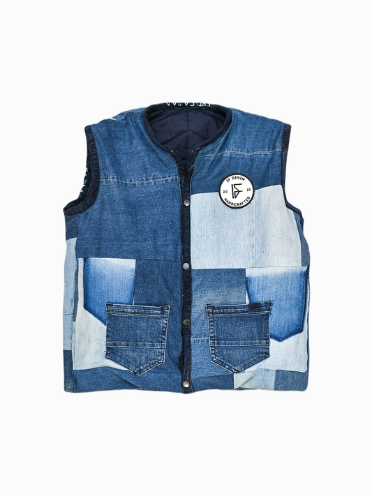 IF DENIM | Sustainable Patchwork Body Vest S - IF DENIM