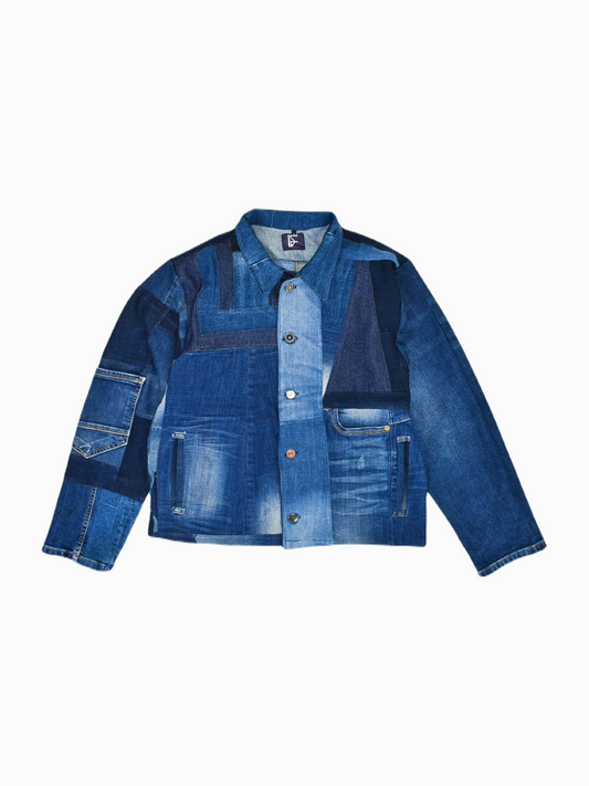 IF DENIM | Sustainable Patchwork Jacket L