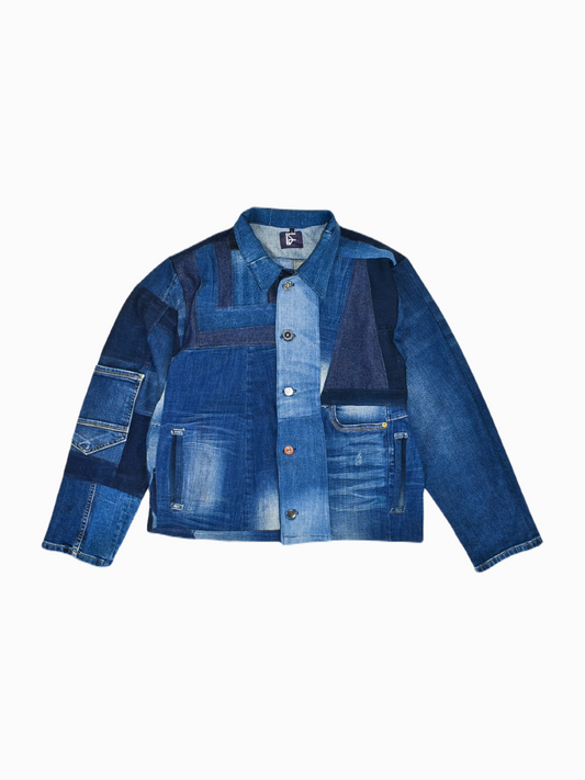 IF DENIM | Sustainable Patchwork Jacket L - IF DENIM