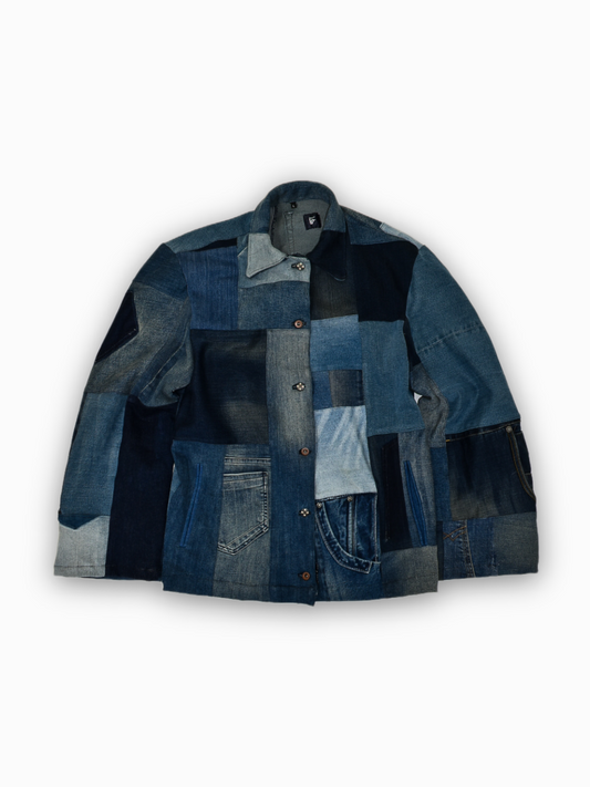 IF DENIM | Sustainable Patchwork Jacket L - IF DENIM