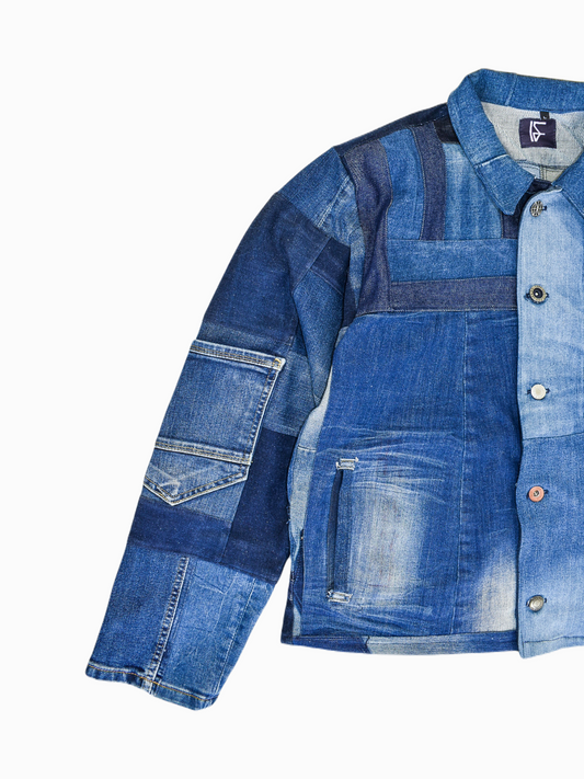 IF DENIM | Sustainable Patchwork Jacket L