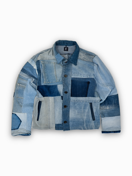 IF DENIM | Sustainable Patchwork Jacket L - IF DENIM