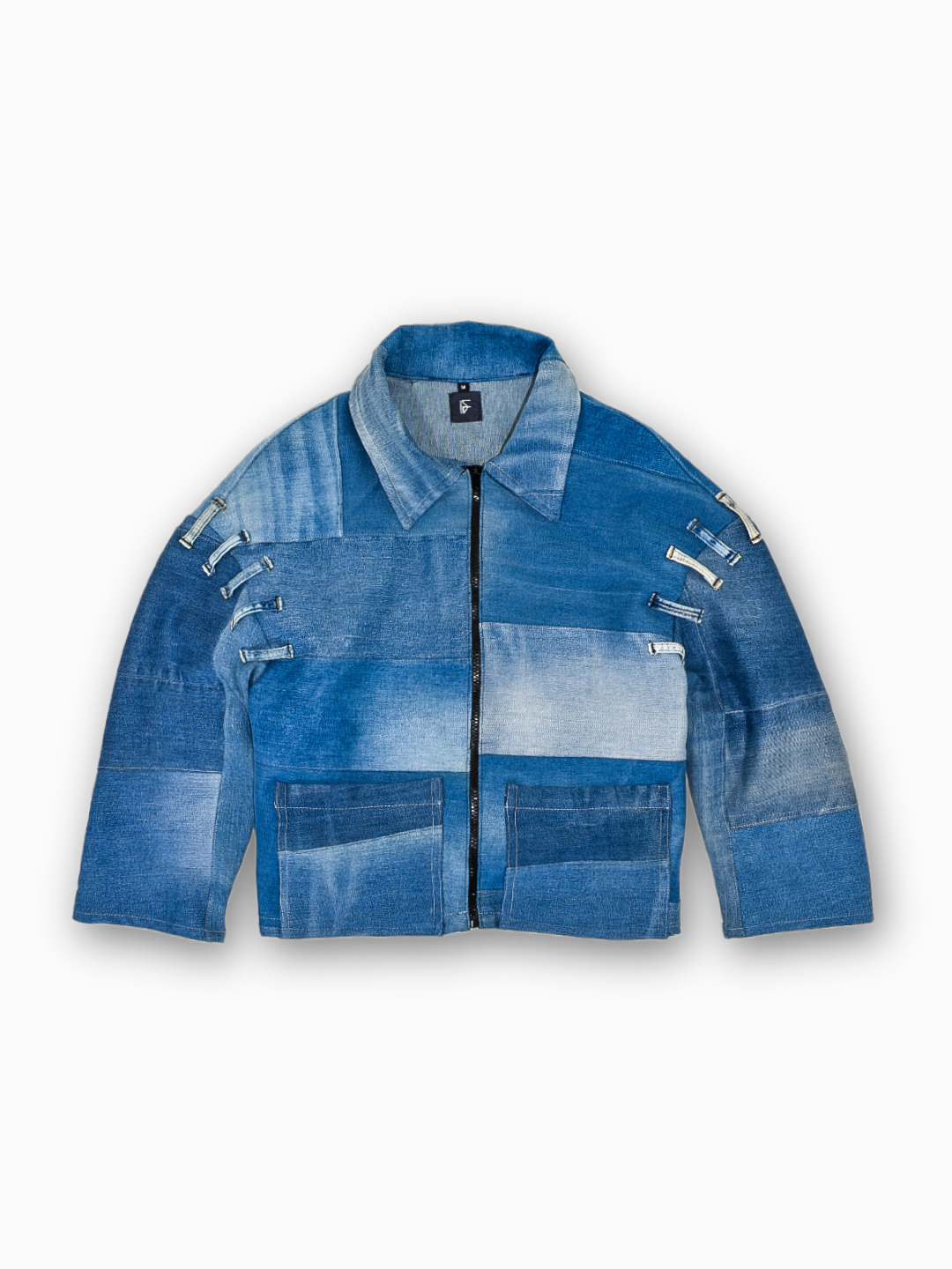 IF DENIM | Sustainable Patchwork Jacket M - IF DENIM