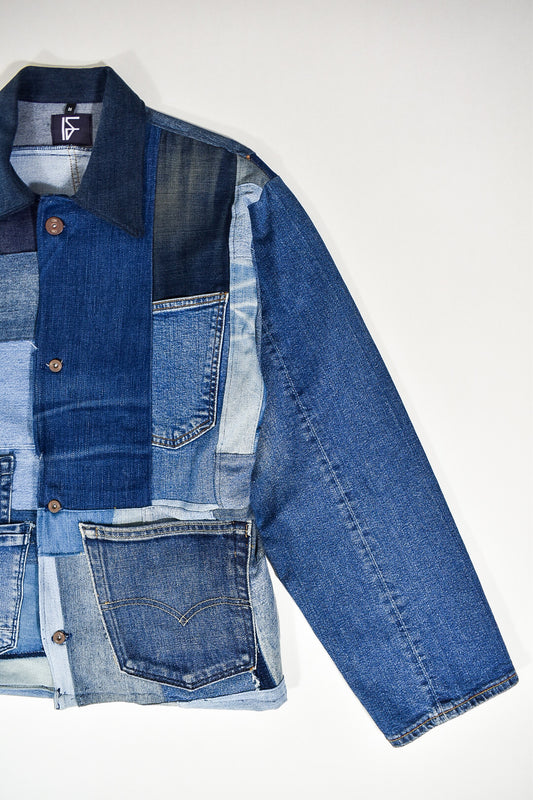 IF DENIM | Sustainable Patchwork Jacket M - IF DENIM