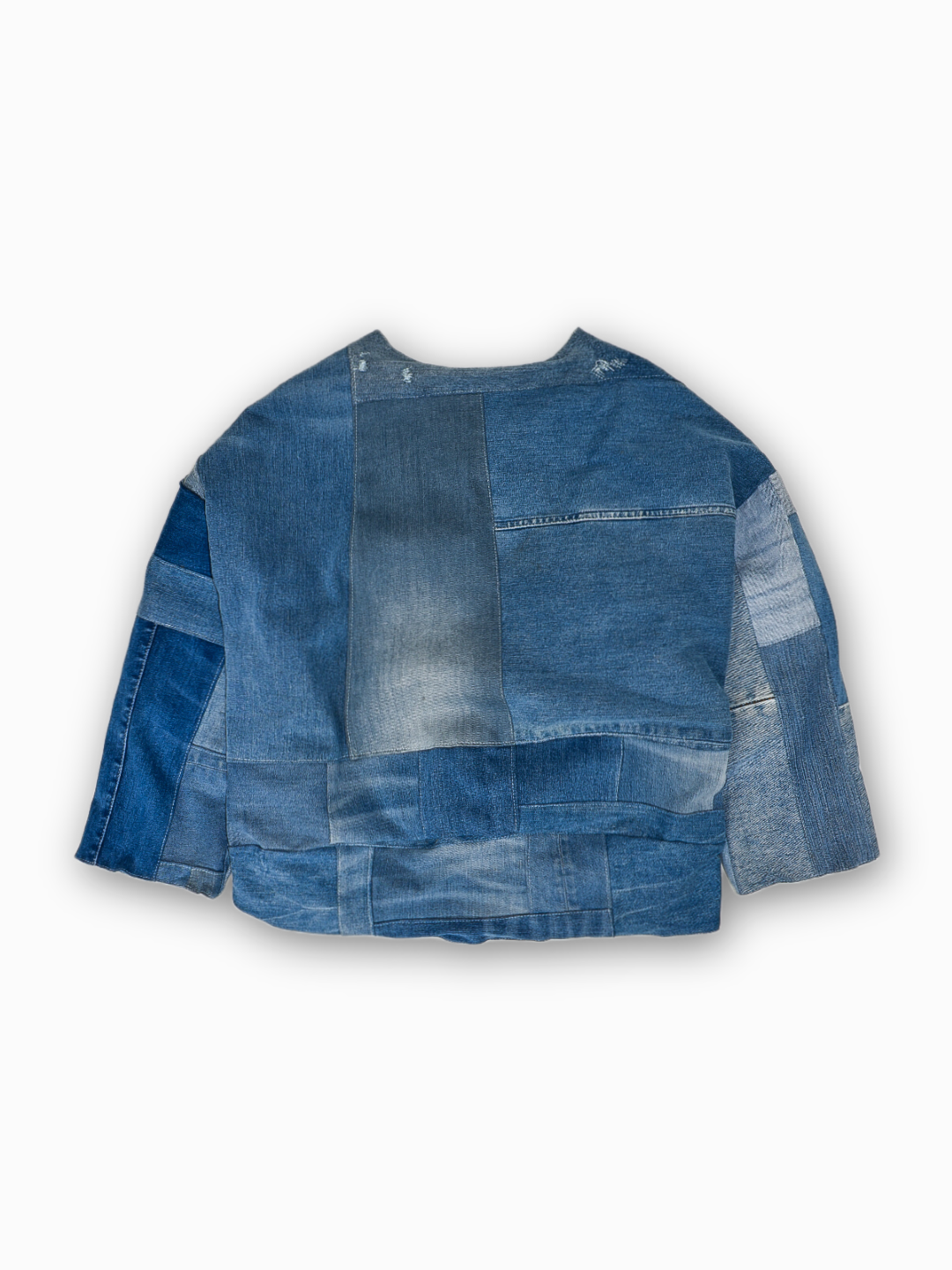 IF DENIM | Sustainable Overlap Patchwork Jacket M - IF DENIM