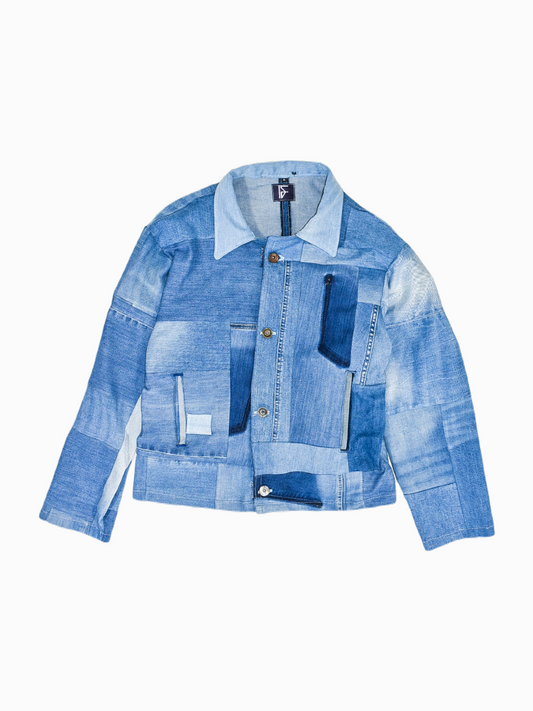 IF DENIM | Sustainable Patchwork Jacket XL