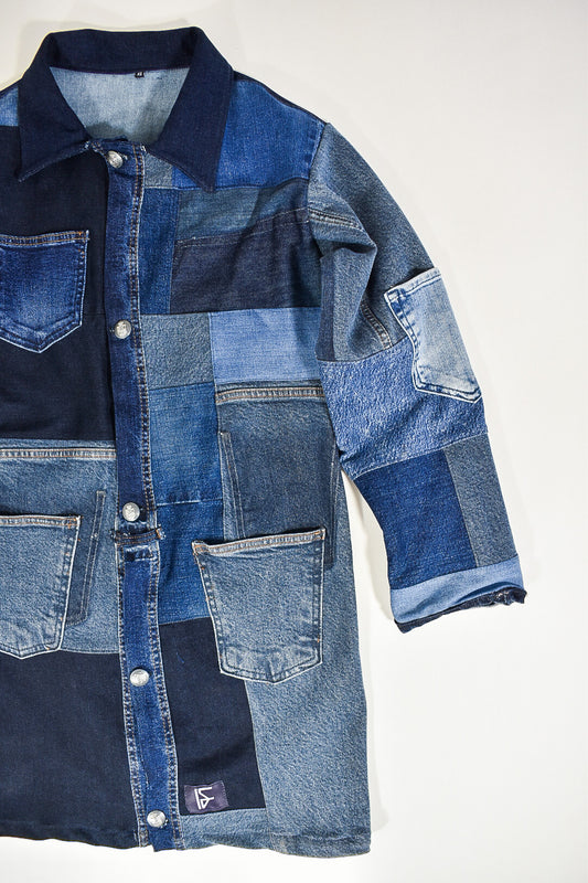 ALS DENIM | Duurzaam Patchwork Jack XS