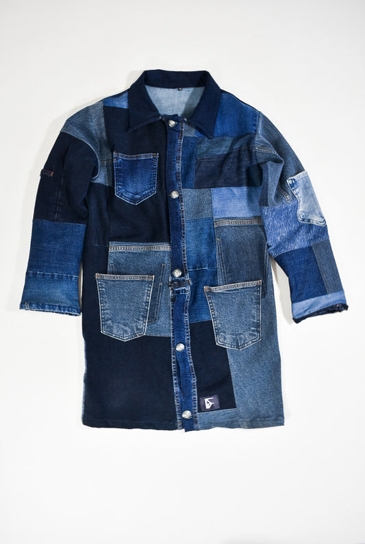 IF DENIM | Sustainable Patchwork Jacket XS