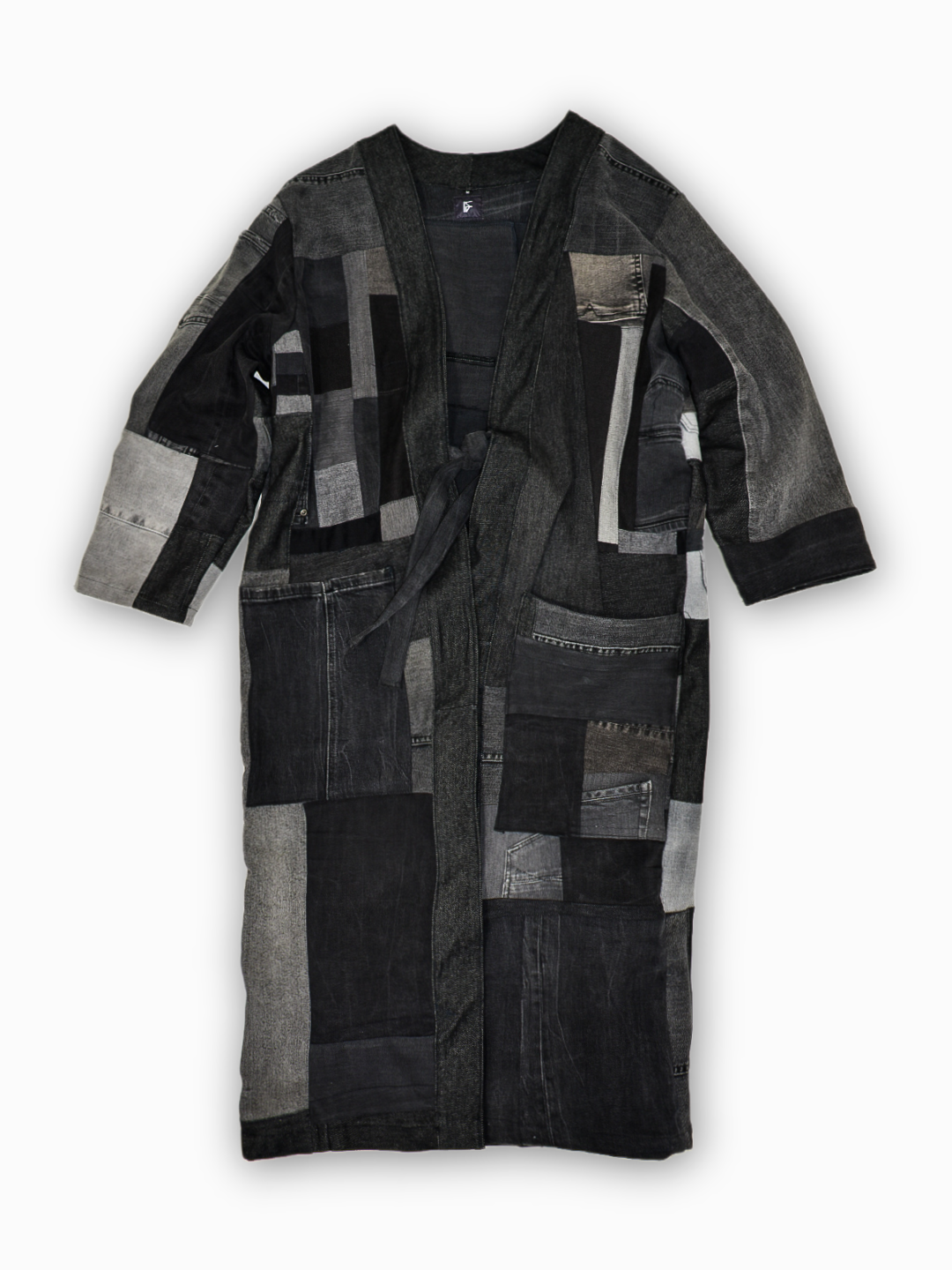 IF DENIM | Patchwork Kimono Long-Length M - IF DENIM