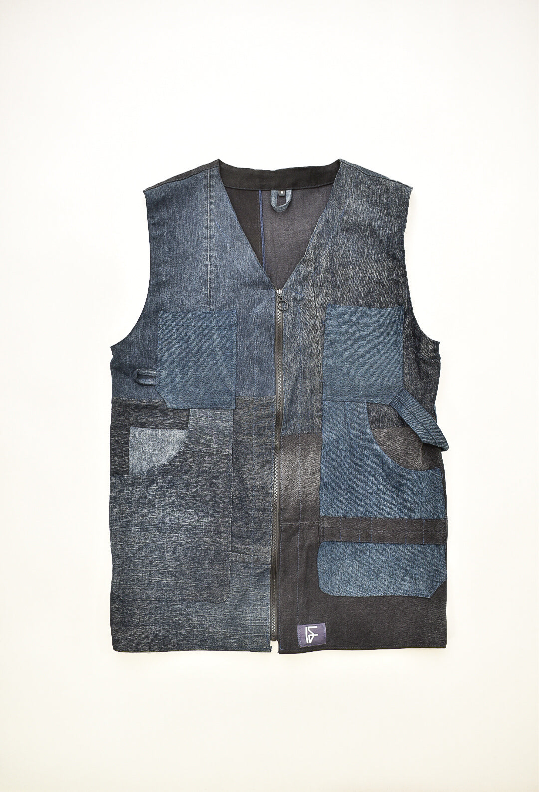 IF DENIM | Sustainable Patchwork Painter Vest M